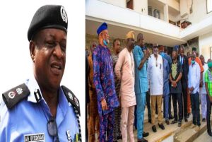 Gov Akeredolu receives New CP Oyediran Oyeyemi, inspects assembly renovation project