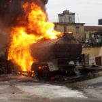 Video: Fire guts popular fuel station in Ibadan