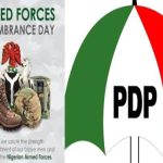 PDP Demands Better Welfare for members of the Armed Forces, Families
