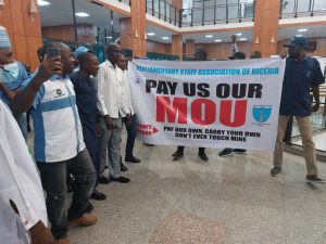  NASS staff protest non-payment of minimum wage arrears 