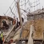 collapsed building in Lagos