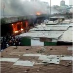 Fire Destroys Shops at Apongbon Bridge on Lagos Island