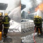 FIRE ENGULFS MOBILE STATION IN LAGOS