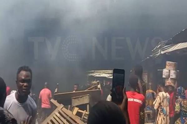 Update: Aftermath of Apongbon market fire