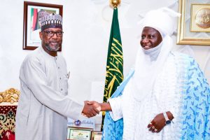 Gov Bello felicitates with Emir of Minna, Farouq Bahago at 65, 34th year on throne