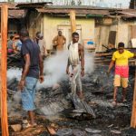 Fire guts Odo Eran plank market in Lagos