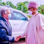 We're happy the world is still with us in fighting terrorism, Buhari tells Guterres