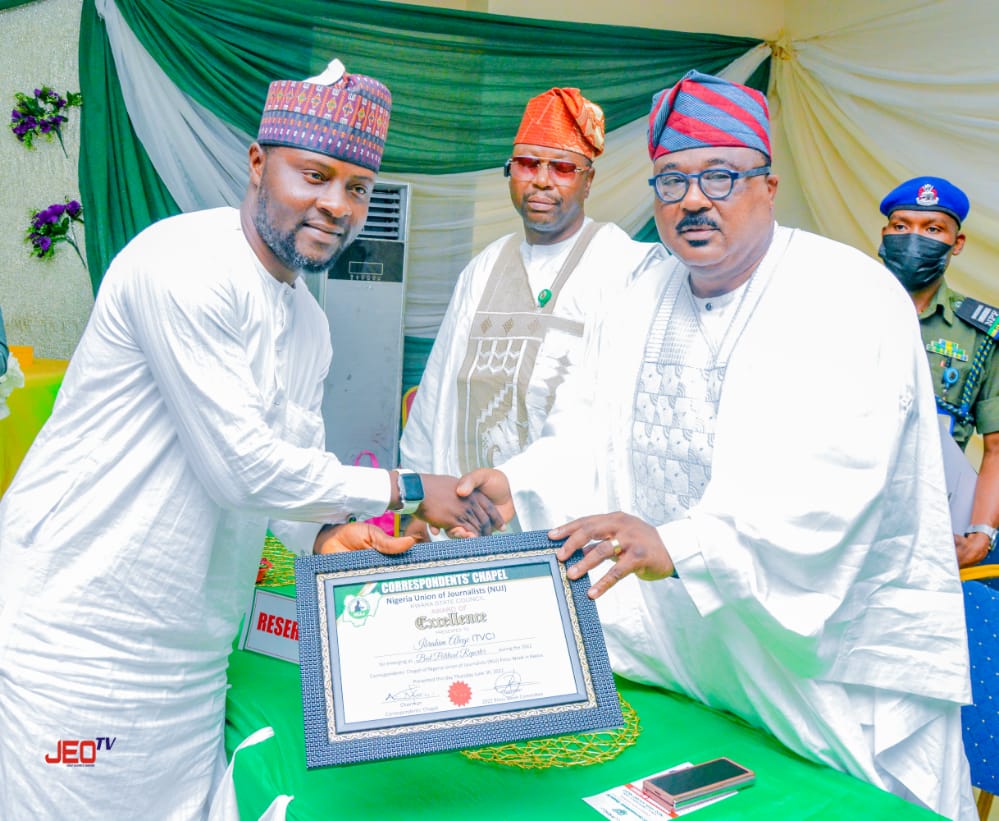 TVC’s Ibrahim Alege wins Kwara NUJ Best Political Reporter of the Year