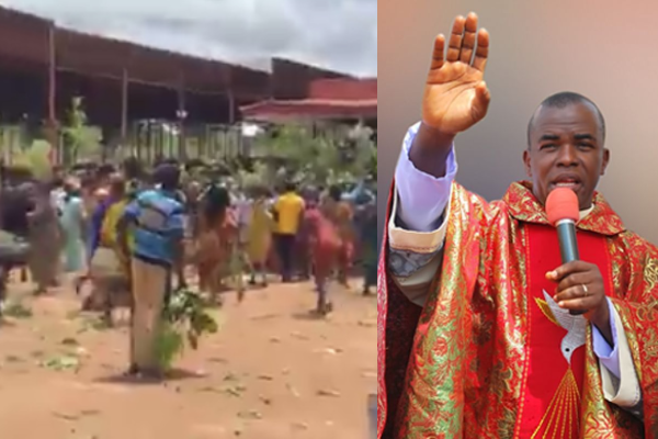Adoration worshippers protest ban on Mbaka’s ministry in Enugu