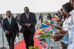 Kenyan President Kenyatta arrives in Seychelles for state visit