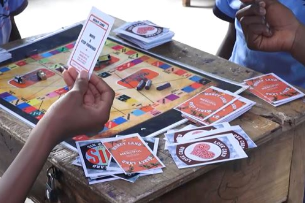 Niger school teacher designs board game to teach morals