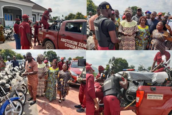 Reps member, Olubunmi Tunji-Ojo donates 20 motorcycles to Amotekun in Ondo