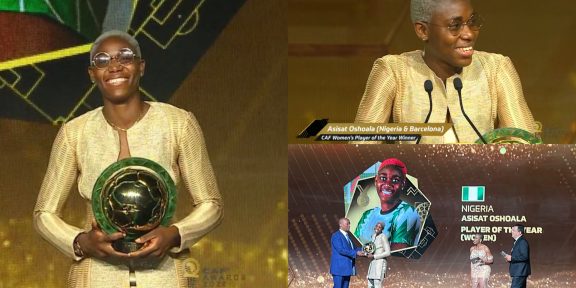 Nigerians commend Asisat Oshoala after winning 5th CAF award