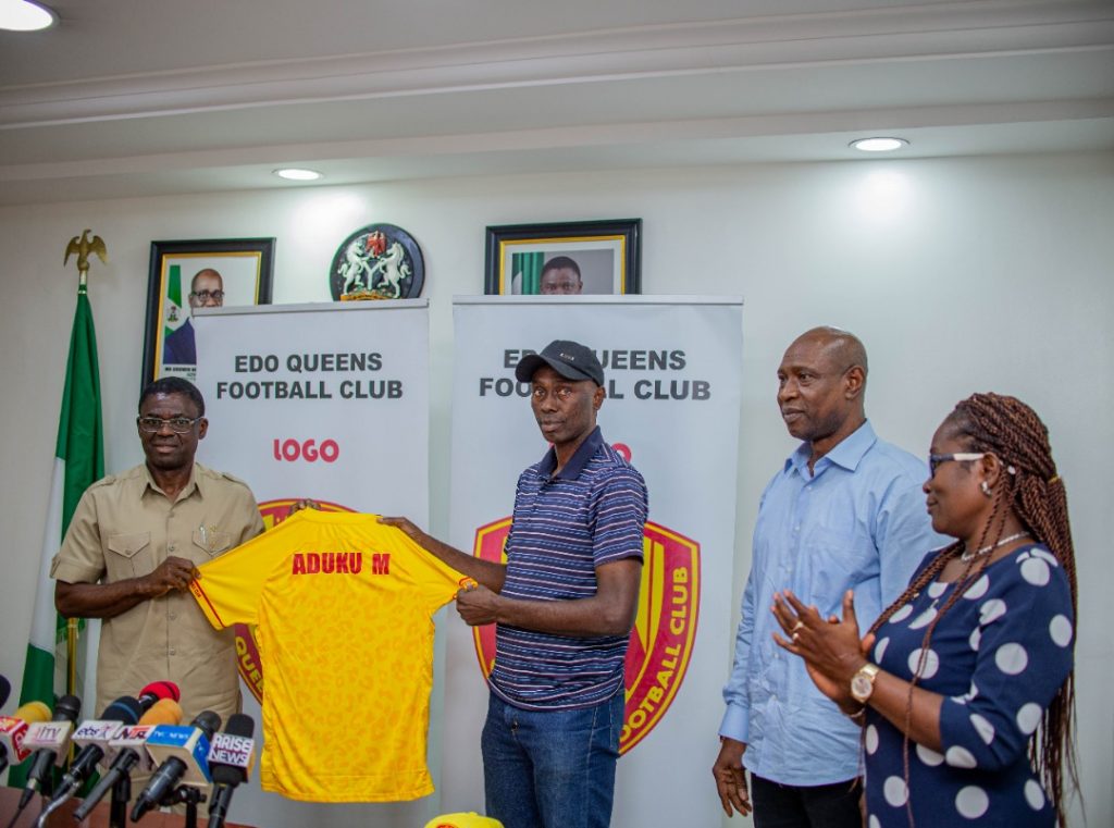 Shaibu unveils new Head Coach of Edo Queens Football club