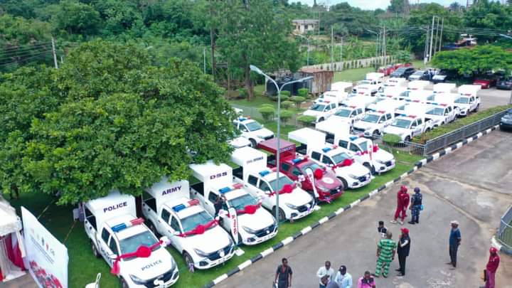 Akeredolu donates 50 fitted Patrol Vehicles to security agencies