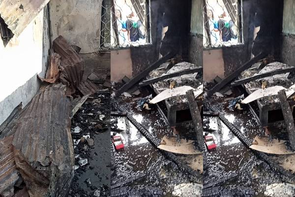 Fire guts residential building in Akure