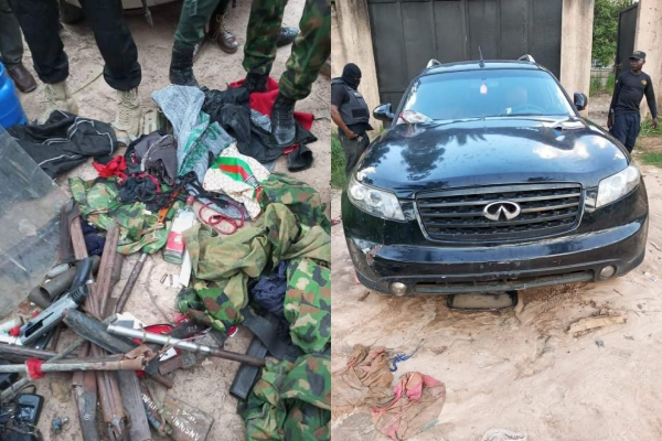 JTF raid hideout of unknown gunmen in Anambra, recover arms, charms, others