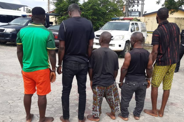 Police parade five suspects for pipleine vandalism in Bayelsa