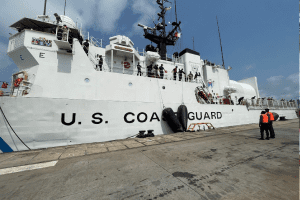 US Coast Guard Cutter Mohawk arrives in Lagos