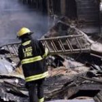 Lagos Fire Service puts out Redemption City Fire