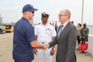 US Coast Guard Cutter Mohawk arrives in Lagos