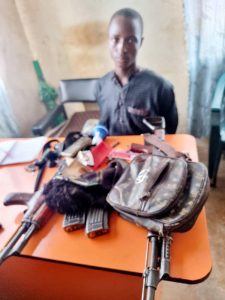  Kaduna Police arrest 20-year old bandit, recover two AK- 47 rifles