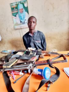 Kaduna Police arrest 20-year old bandit, recover two AK- 47 rifles