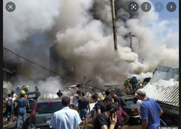 Explosion hits Market in Yerevan, Armenia