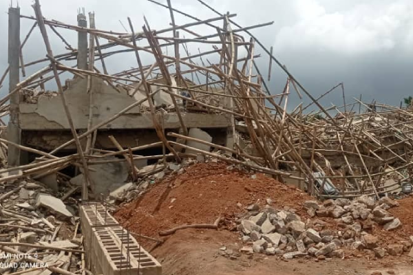 Building under construction collapses in Ibadan, 5 injured