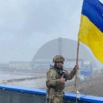Ukrainian flag raised in areas close to the Russian border, local officials say