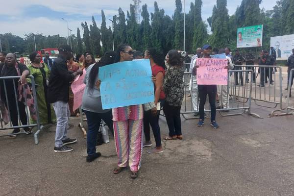 Police Service Commission Staff protest in Abuja
