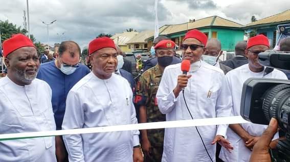 Buhari inaugurates 37km Owerri-Orlu road in Imo