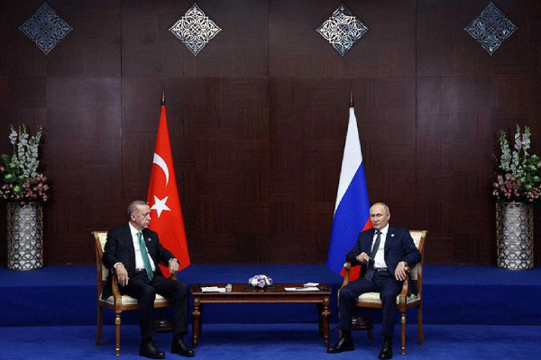 Edrogan, Putin meet in Kazakhstan to discuss bilateral ties, Ukraine war