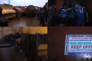 Crude oil theft: NSCDC arrests two persons at dumpsite in Benin