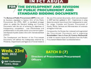 BPP sensitises stakeholders on draft review of Standard Bidding Documents