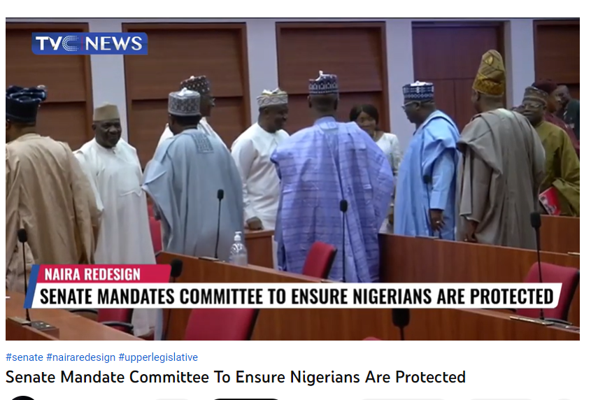 Senate urges CBN to protect Nigerians in Naira Redesign