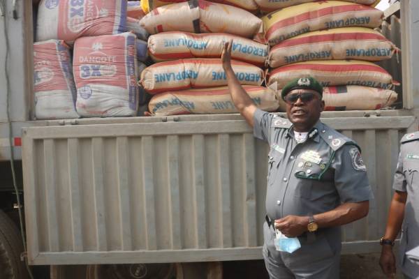 Customs seizerd 73 Trailer Loads of Smuggled Rice in Ogun