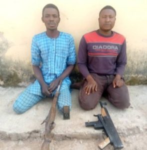Police arrests 2, recover AK47 rifle loaded with live ammunition in Kaduna