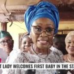 OGUN FIRST LADY VISITS NEW YEAR BABY