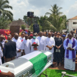 Ohaneze Ndigbo President General, George Obiozor buried in Imo