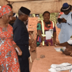 Decision 2023: Osinbajo, Wife vote in Ikenne, Ogun state