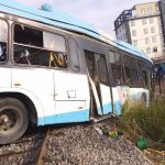 POLICE DETAIN DRIVER OF BRT BUS INVOLVED IN TRAIN ACCIDENT