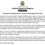 WE HAVE NO PLANS TO PHASE OUT NEW NAIRA NOTES