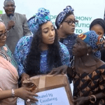 Wife of president-elect Oluremi Tinubu distributes food items to IDPs in Abuja