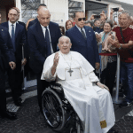 Pope Francis leaves hospital after nine days after surgery