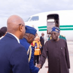 President Tinubu arrives in Paris for Global Financing Pact summit