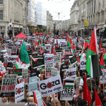Thousands join pro-palestinian protests across UK over ceasefire in Gaza