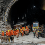 Indian rescuers drill through rubble to reach 41 men trapped in collapsed tunnel