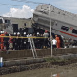 Three killed, 28 injured in Indonesia train collision