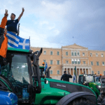 Farmers in Greece drive tractors to parliament to demand financial aid